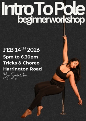 Intro To Pole - Complete Beginner Tricks & Choreo | Feb 14 | 5-6.30pm | Harrington Road
